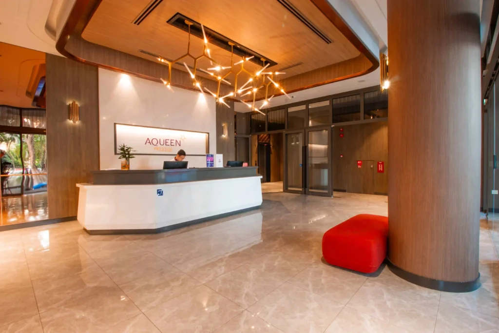 Aqueen Prestige Jalan Besar Reception and lift lobby