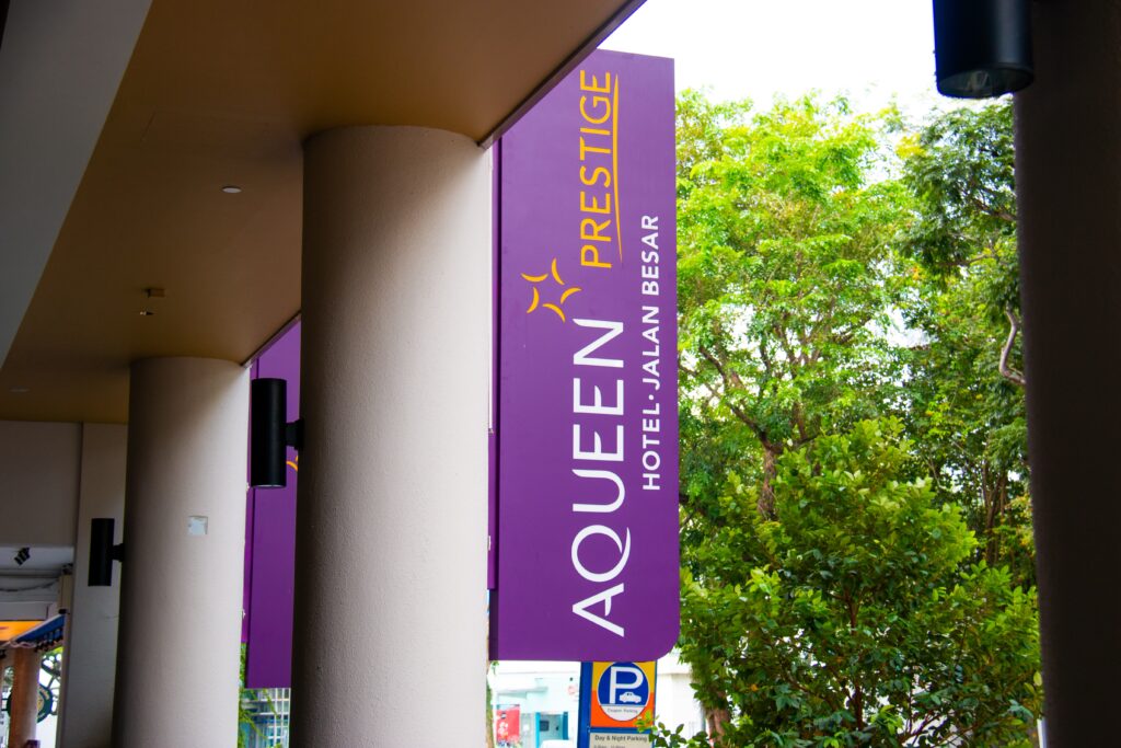 Aqueen Prestige Jalan Besar Sign