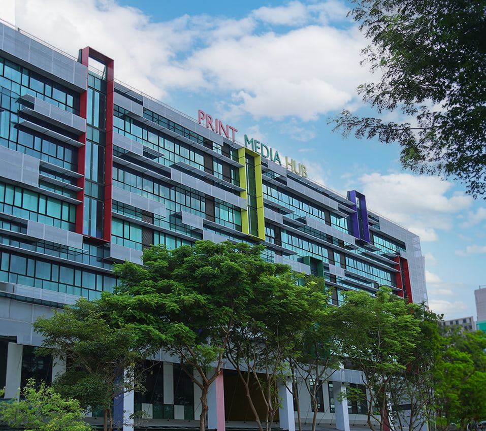 Print Media Hub Crescendas Office facade